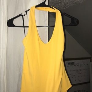 Yellow bodysuit tank top from Forever 21